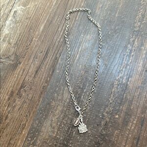 Disney Silver Castle Necklace